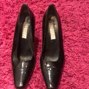 Women’s Black Leather Heels.